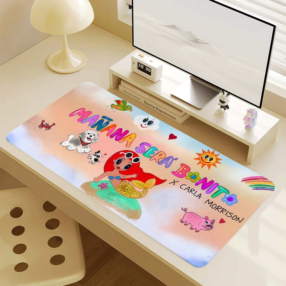 Mouse Pad MousePad Non-slip Lockedge Office Student Gaming Thickened K-Karol G Large Singer Writing Pad Cushion