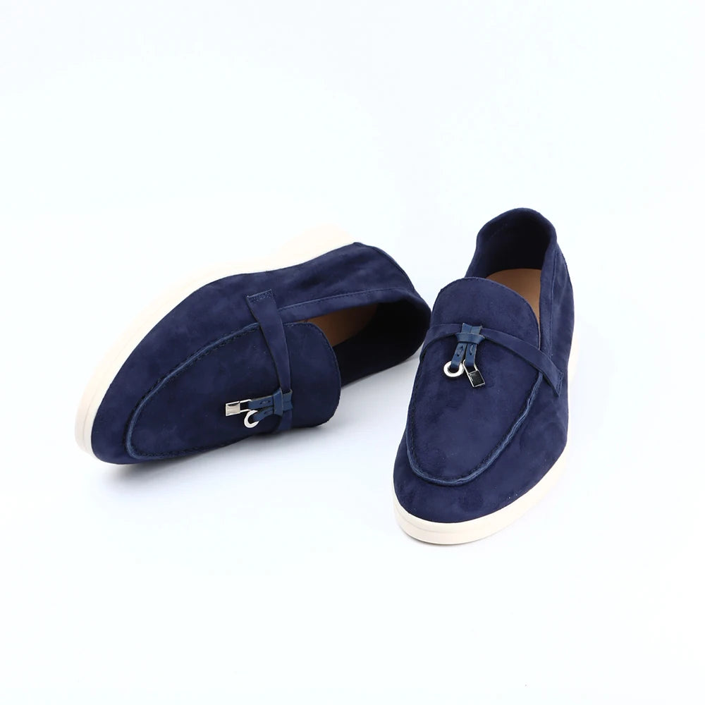 Not Logo Wholesale Women's Summer Round-Toe Rubber Stitching Adult Flats Sneakers