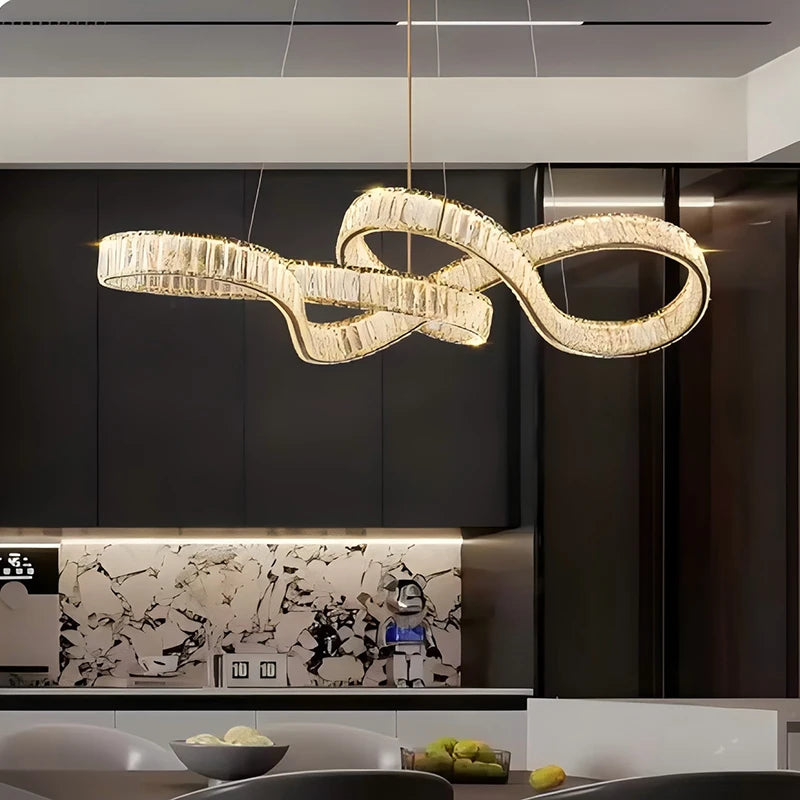 home decorationPendant lights, luxury crystal living room chandelier, dining room Pendant lamp, ceiling light, indoor lighting