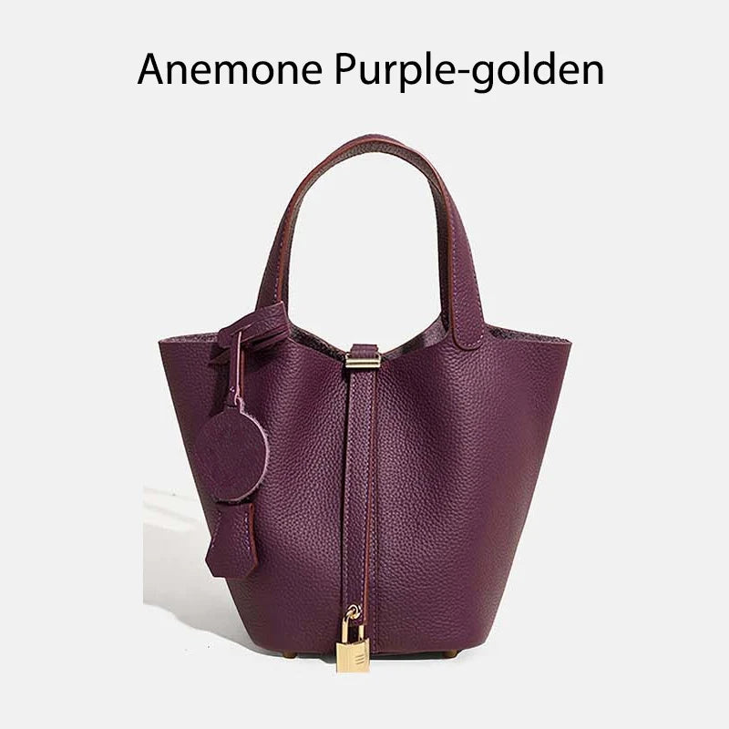 Women Bags Handbags Bucket Bag Real Leathe Fashion Tote Bag Genuine Leather Luxury Desginer Big Size Large Lady Hand Bags