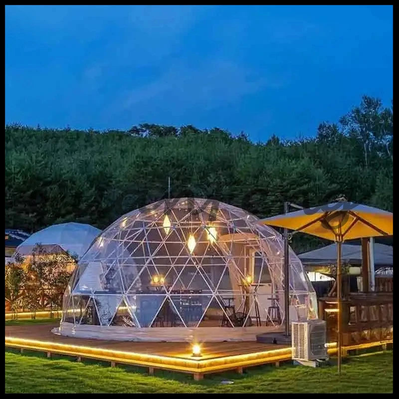 4 Season Glamping Dome Tent, Luxury PVC Canvas Living Dome, Factory Direct Cheap Price for Hotel & Leisure Use