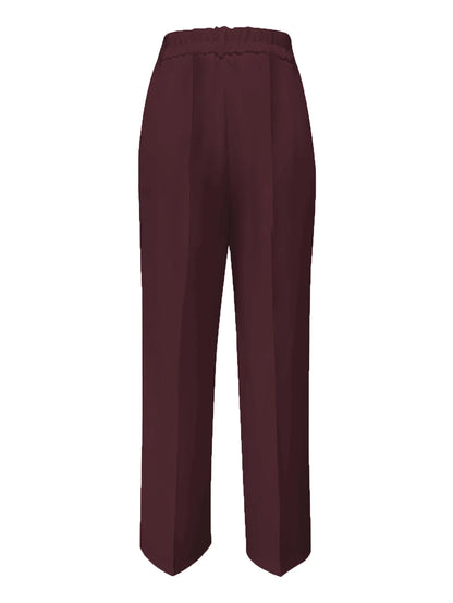 European and American cross-border 2025 new women's high-waisted, draped, straight-cut, simple suit pants for women