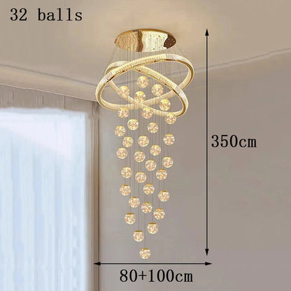 Home decorationPendant lights, luxury crystal living room chandelier, bedroom Pendant lamp, ceiling light, indoor lighting