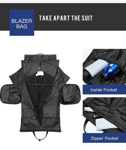 OZUKO Garment Bag Multifunction Men Suit Storage Large Capacity Luggage Handbag Male Waterproof Travel Duffel Bag Shoes Pocket