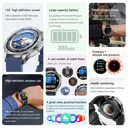 2025 New For OPPO Watch X2 GPS Smart Watch Men High-end Business Men Bluetooth Call IP68 Waterproof Fitness Tracker Smartwatches