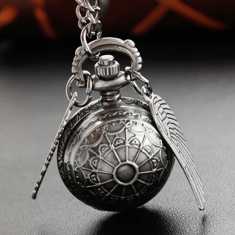 Magic Gold Fairy Ball Quartz Pocket Watch Men's and Women's Vintage Fob Watch Children's Gift Pendant Necklace Souvenir Cf1177