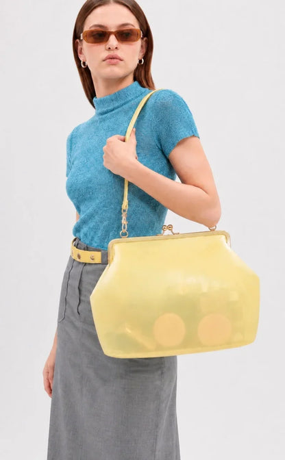2026 Retro Leather & Straw Woven Bag – Kiss Lock Frame Shell Clutch, Large Capacity Shoulder Tote for Commute Beach Evening