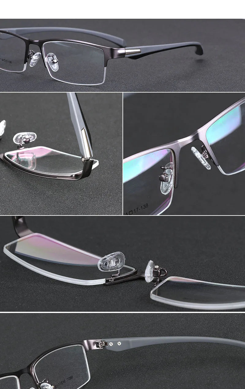 Smart Progressive Photochromic Reading Glasses Men TR90 Multi-Focus Anti Blue Ray Business Eyeglasses Fashion Half-Frame +2.5