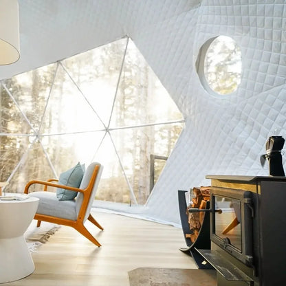 Luxury Geodesic Dome Tent for Boutique Resort Hotel Glamping Accommodation Custom Outdoor Living Space Eco Tourism Solution