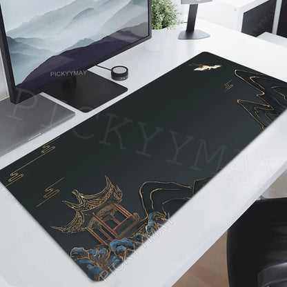 Mouse Pads Chinese Style Art Table Mats Computer Mousepad Company Big Desk Pad 120x55cm Large Gamer Mousepads Mouse Mat