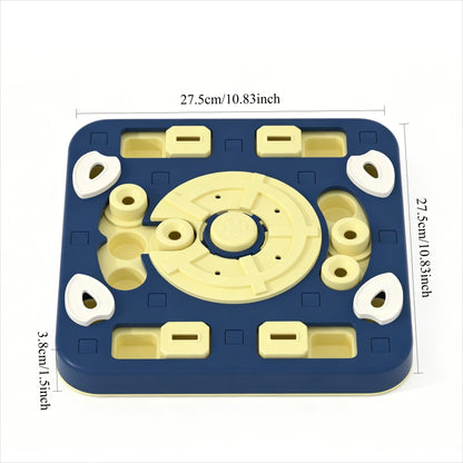 Multi Layer Sliding Pet Puzzle Slow Feeder Tray Snuffle Treat Maze Toy Anti Choke Prevent Bloating Relieve Boredom for Dogs Cats