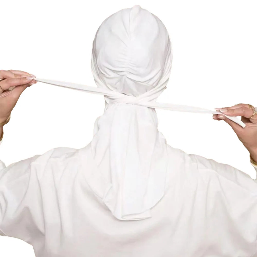 Bandage Instand Hijab Scarf for Muslim Women Plain Headscarf Head Wraps Islamic Turban Femme Musulman Headband Scarves