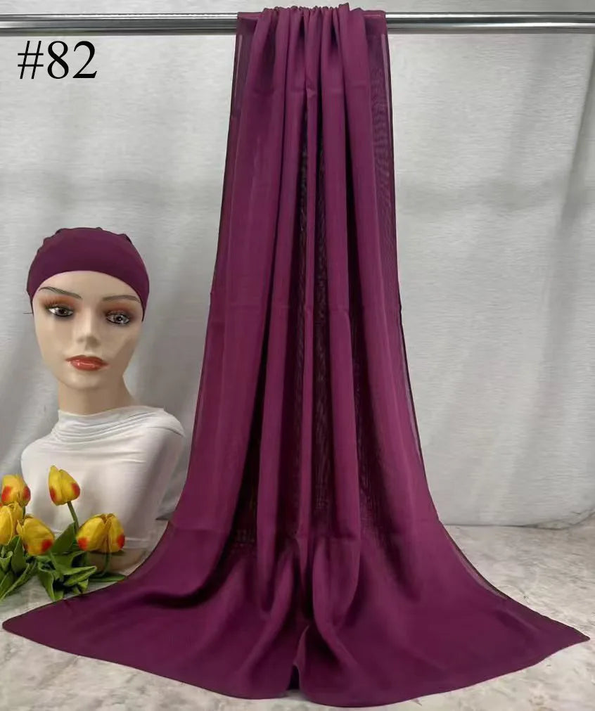 Mini Modal Hijab with Undercap Set Basic Stretchy Pullover Headscarf Thin Breathable Sunscreen Head Wrap Hijabs Scarf 165*50cm