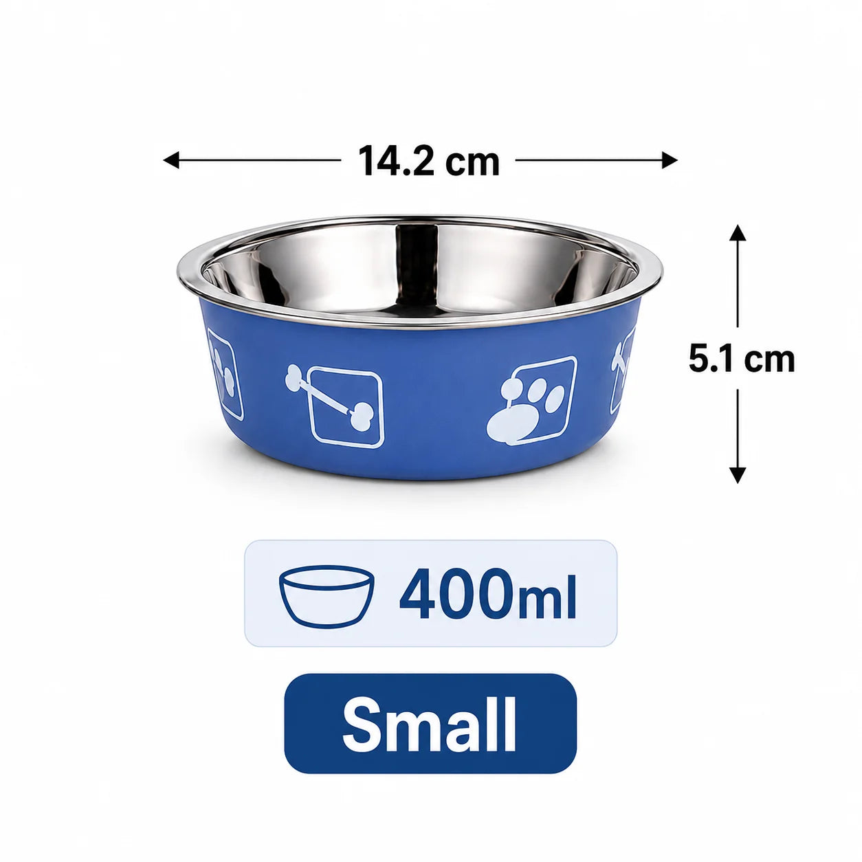 Stainless Steel Pet Bowl Thickened Anti Slip Dog Food Bowl Anti Knock Over Water Basin Pet Feeder for Cats Dogs