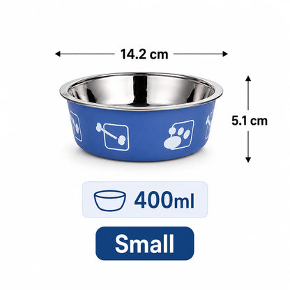 Stainless Steel Pet Bowl Thickened Anti Slip Dog Food Bowl Anti Knock Over Water Basin Pet Feeder for Cats Dogs