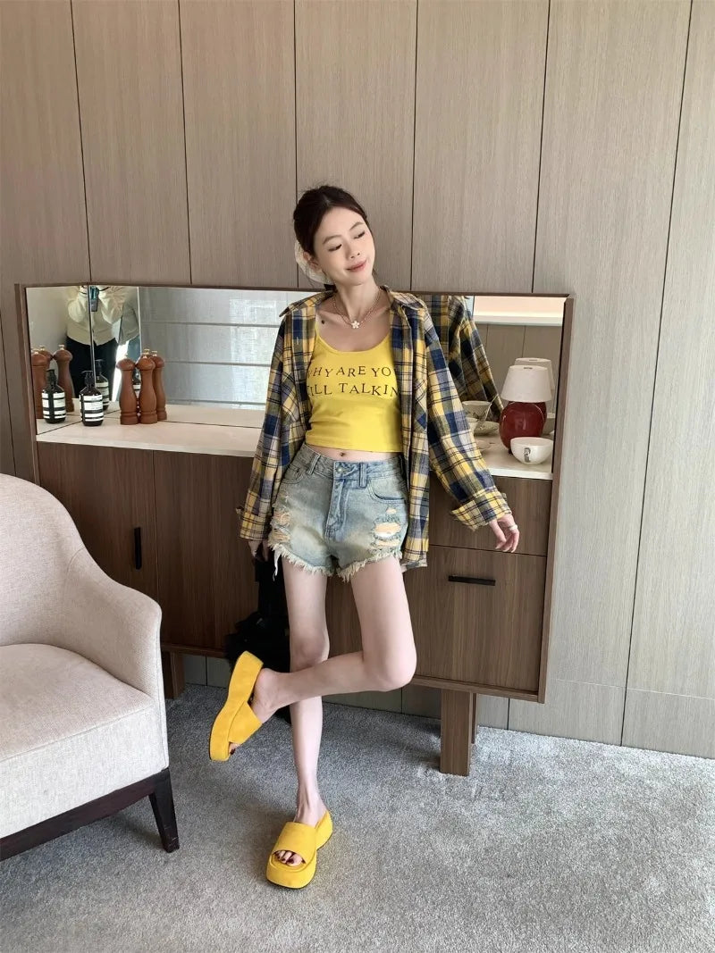 Women Platform Slippers Fashion Wedge Heeled Sandals Luxury Suede Casual Slides Summer New Beach Shoes for Women Sandalias Mujer