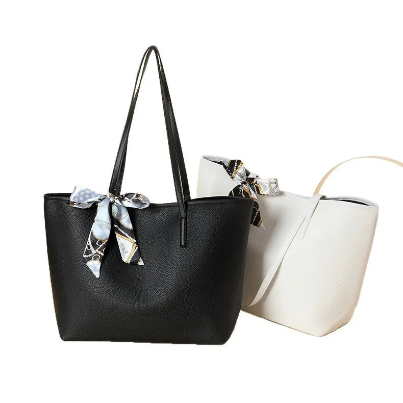 Luxury Handbag Women Bags Designer High Quality Pu Leather Solid Color Shoulder Bags for Women Large Capacity Shopping Tote Bag
