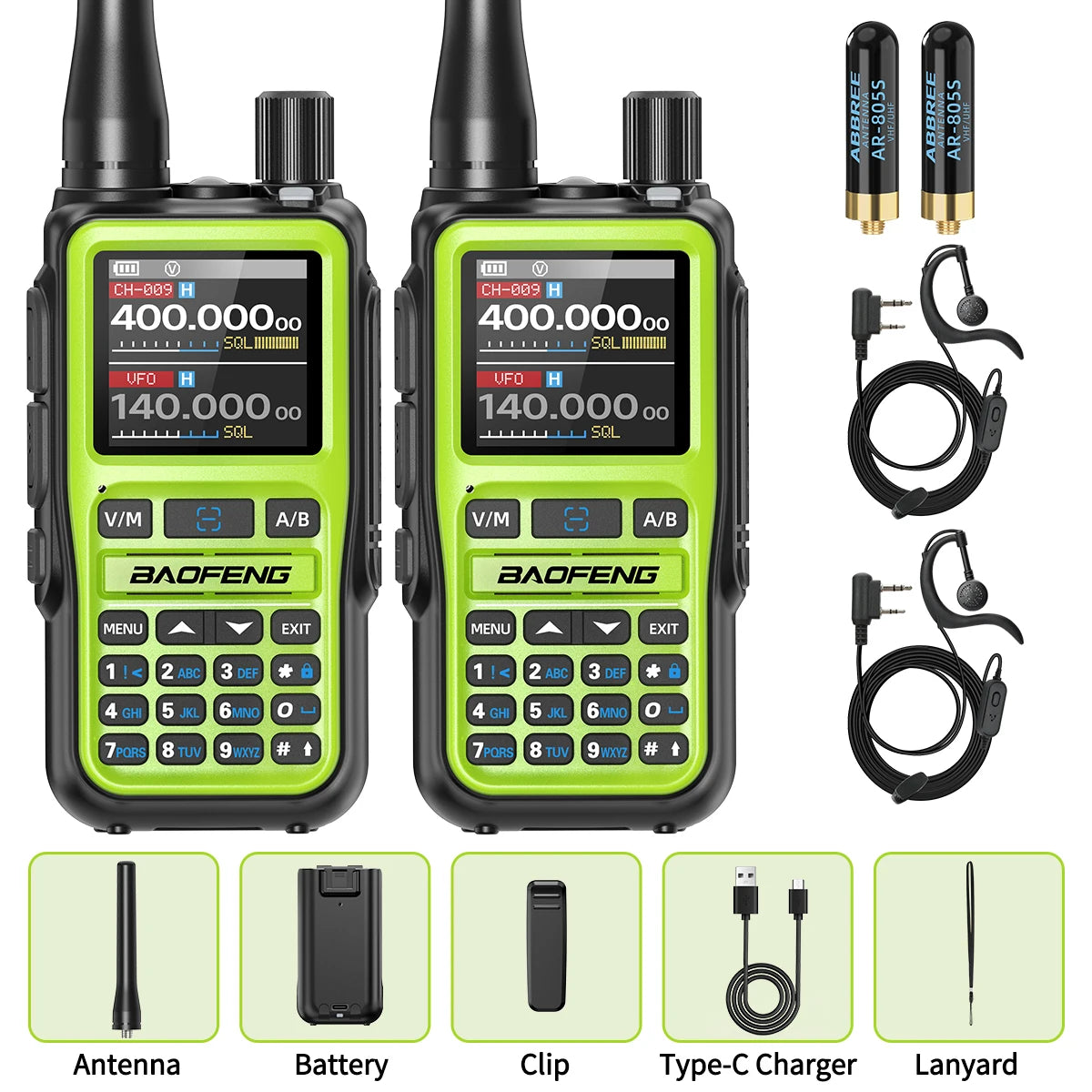 BAOFENG UV-5R Mini Walkie Talkie Multi Band｜Bluetooth Programming Wireless Copy Frequency｜999CH Portable Long Range Ham Radio