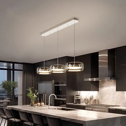 Modern Pendant Light Lamps, Home Decor Ring LED Lights for Living Room,Chandeliers for Dining Room Hanging Light Indoor Lighting