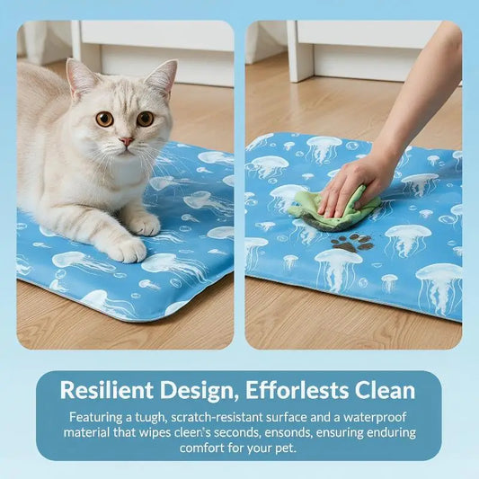 Cooling Ice Mat For Pets Non Toxic Summer Dog Cat Self Cooling Gel Pad Bed Crate Sofa Floor