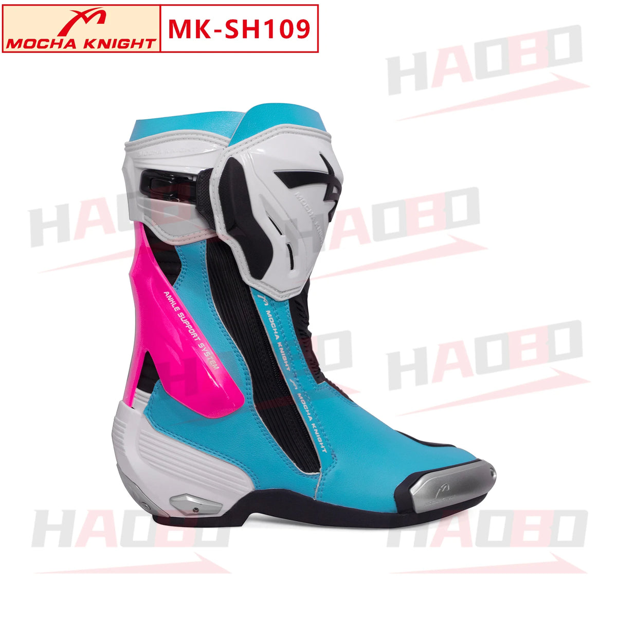 BENKIA SH109 Mocha Motorcycle Boots CE Certification Professional Track Riding Botas Men Women Anti Slip Waterproof Boots