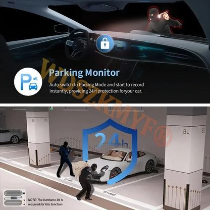 New 360 Degree 4CH Car Dvr HD 1080P Video Recorder WiFi Dashcam 24h Parking Monitor Front and Rear View Camera Car Recorder