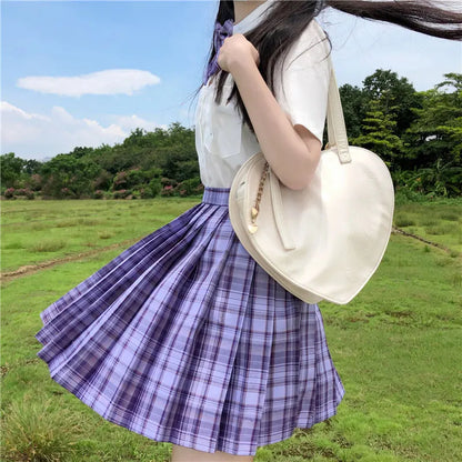 Japanese Bow Tie Skirt Set Student Pleated Skirt Jk Uniform Korean School Sexy Girl Preppy Style Seifuku Japanese School Uniform