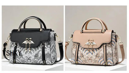 New Women bag  for shoulder bag leather handbag sac a main femme luxury designer Carrying a ox-skin bag under one shoulder bag