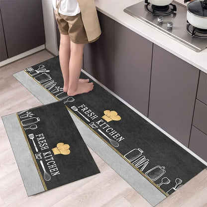 Non-slip Kitchen Carpets for Living Room Long Area Rug Kitchen Floor Mat Carpets Entrance Door Mat Hom