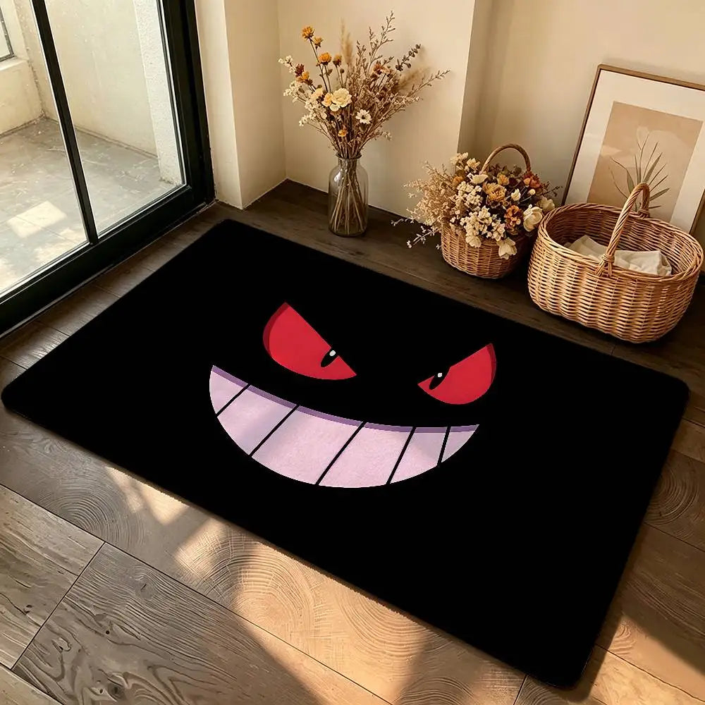 Anime Cute G-Gengar Carpet Bathroom Anti-slip Mat Door Mat Home Decoration Mat Entrance Door Mat Scratch-resistant Door Mat