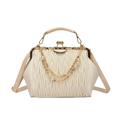 New Summer Women's Shoulder Bag Thick chain Handbag Sense of luxury Ladies Clouds Crossbody Messenger Bags Designer PU Women Bag