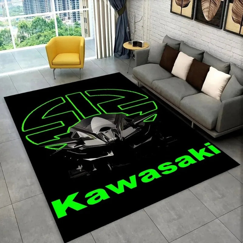 2026 New Kawasaki Printed Carpet Kawasaki Anti-slip Floor Rug for Hallway Carpet Living Room Bedroom Kitchen Foot Home Decors