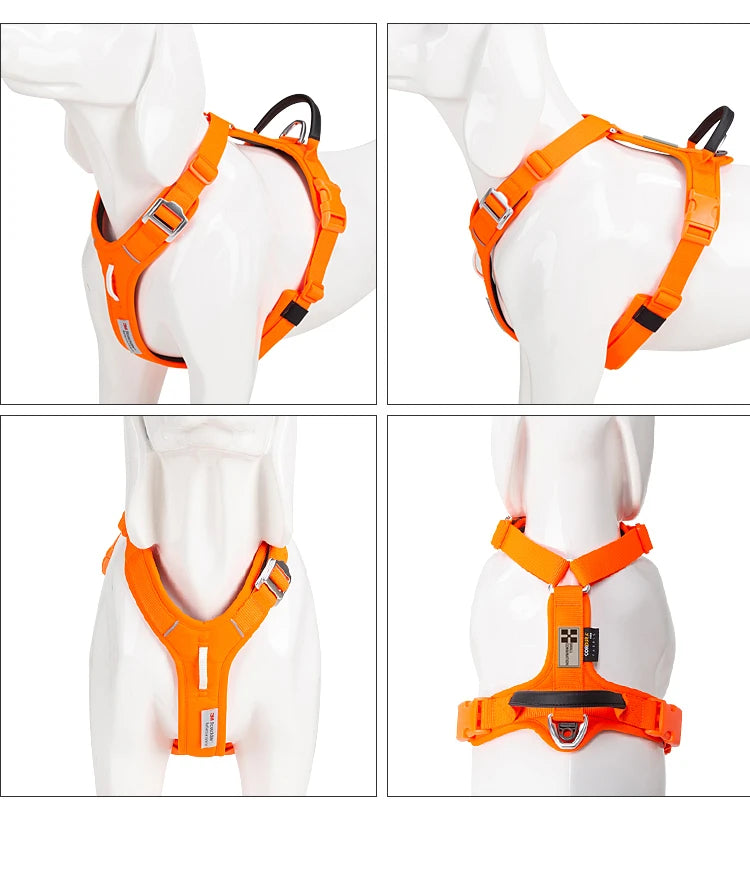 Pet Dog Harness No Pull Reflective for Small Medium Large Dog Explosionproof Vest Harness Adjustable Breathable Dog Chest Straps