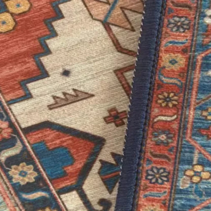 American Retro Style Rugs for Bedroom Large Area Living Room Decoration Anti-slip Carpet Washable Lounge Floor Mat Home Soft Rug