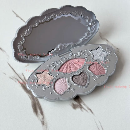 Flower Know Shell Jewelry All-In One Gift Set Makeup Set Full Professional Eyeshadow Blush Baked Powder 10pcs Flowerknows Kits