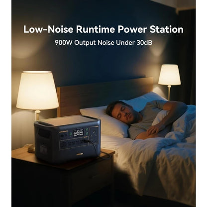 3072Wh 3600W Portable Power Station Solar Generator LiFePO4 Battery Home Backup Camping RV Expandable Fast Charging