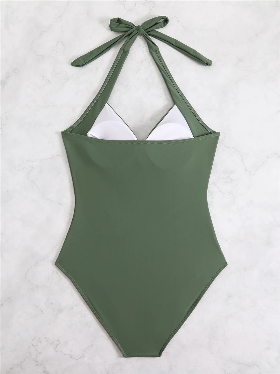 One Piece Solid Swimsuit Women 2026 Plain Ruched Swimwear Slim V Neck Bodysuit Female Bathers Bathing Swimming Swim Beach Summer