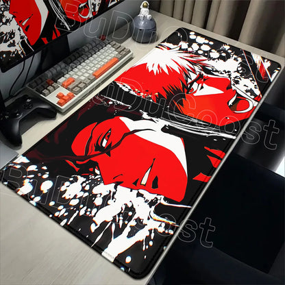 2026 New Anime HD Wallpaper Bleach Mouse Pad Laptop Gaming Keyboard Mat XXL Large 900x400mm Desk Mat Cool E-sports Mats Mousepad