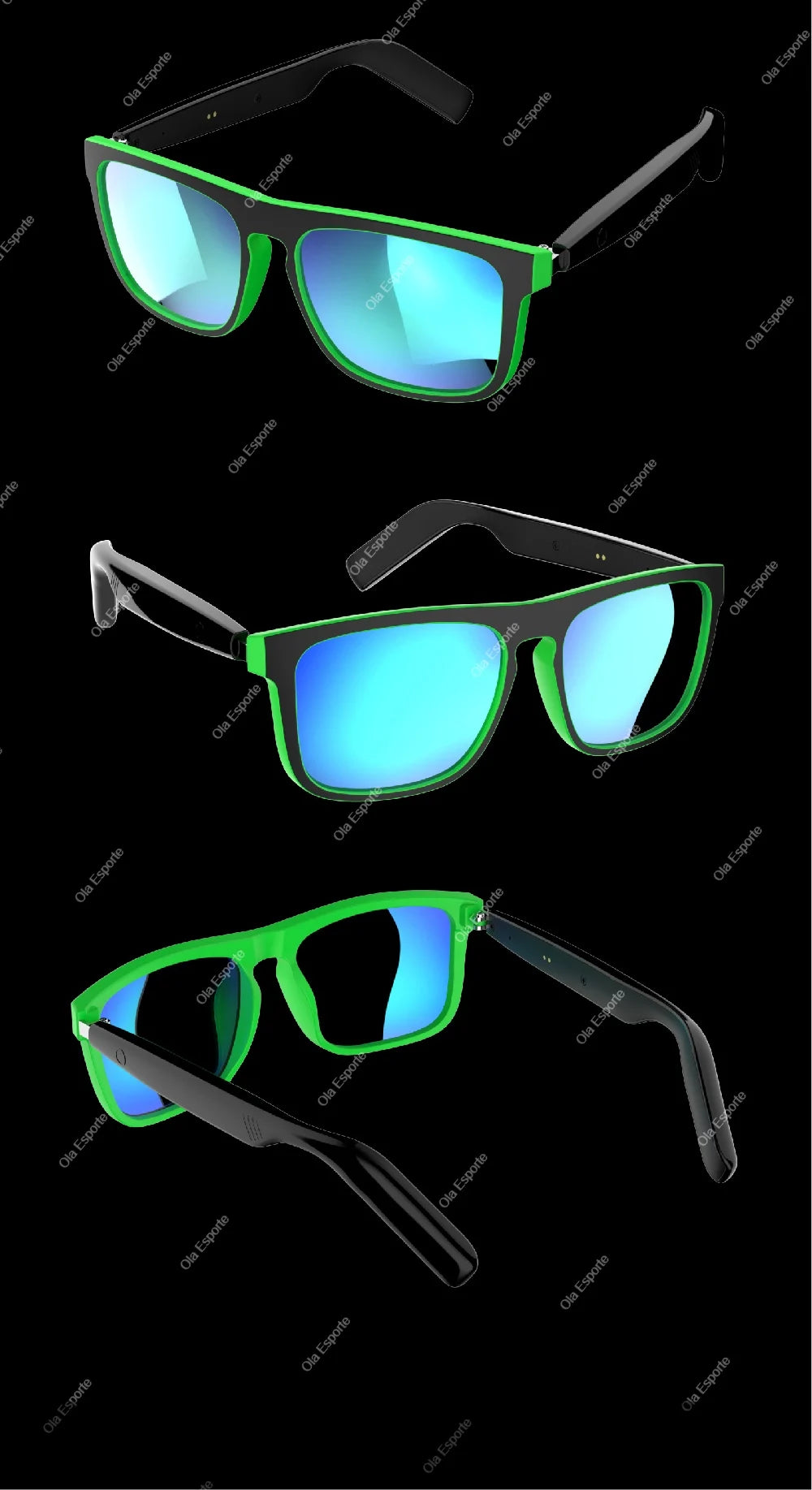 2026 Smart Audio Glasses Touch Open Listening Design Lightweight Ultra Clear Sound Quality Bluetooth Call Waterproof Glasses New