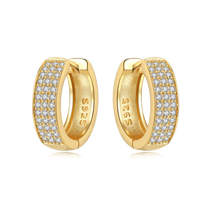 Original 925 Sterling Silver Heart Vintage Luxury Earrings Fashion 18K Gold Hoop Earrings for Women Piercing Jewelry Aretes 2026