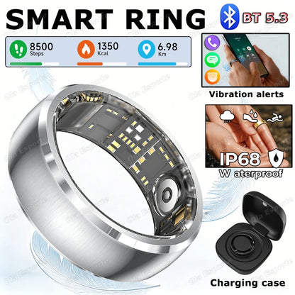 New Incoming Call Vibration Reminder Smart Ring 2026 Gesture Control Messages Alarms Health Monitor Sports Smartring Men Women