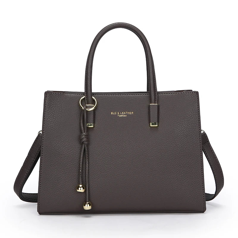 Genuine Brand Top Quality Leather Handbag Women's Tote Messenger Sac Designer Large Capacity 3 Levels Shoulder Crossbody Bags