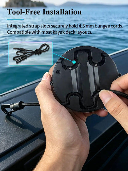 KANPAS Kayak Compass, Luminous Marine Compass for Boat Canoe SUP Jet Ski, Battery-Free Night Reading Navigation Compass V-55K