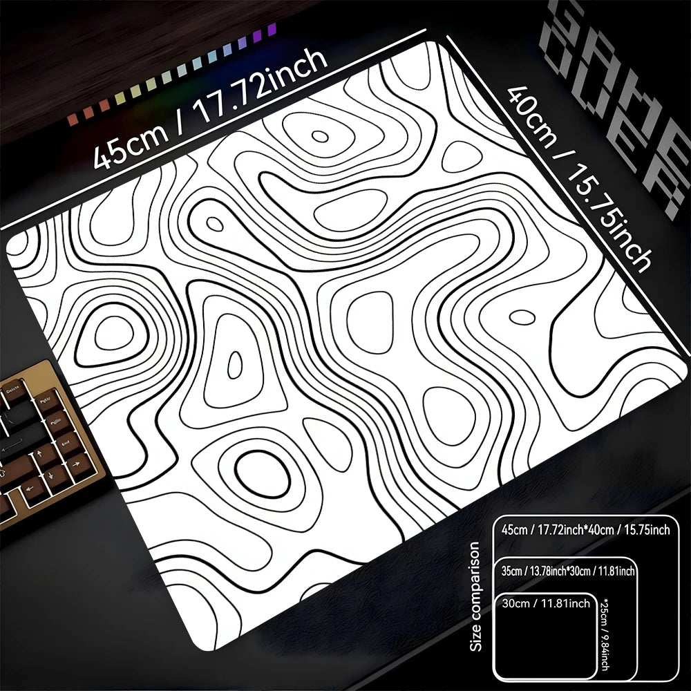 Fluid Mouse Pad 22X18 40X45 Square Computer Accessories Office Game Table Mats Rubber Anti-slip Mousepads Small Decor Desk Pads
