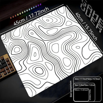 Fluid Mouse Pad 22X18 40X45 Square Computer Accessories Office Game Table Mats Rubber Anti-slip Mousepads Small Decor Desk Pads