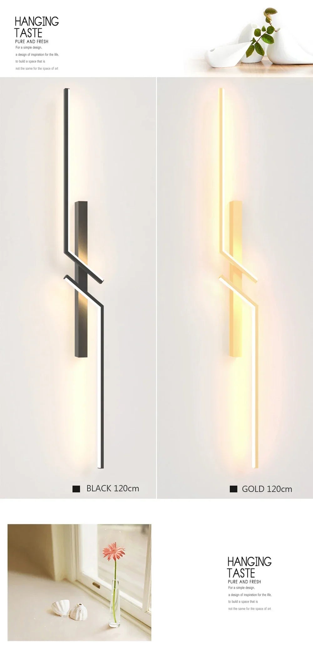 LED Wall Light Modern Minimalist Strip Lighting for Bedroom Bedside Living Room TV Backlight Sofa Decor Wall Sconce Ambient Lamp
