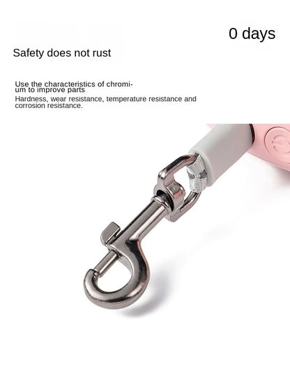 Pet Traction Device Multi Functional Dog Traction Rope Automatic Telescopic LED Lighting Dog Chain Walking Tool New DropShipping