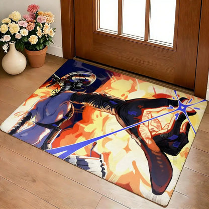 C-Chainsaw Man Floor Mat Cozy Flannel Soft Thick Non-Slip Mat for Living Room Bedroom Kitchen Decor Rugs