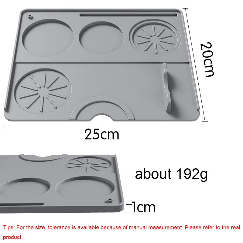 Silicone Coffee Mat Tamper Pad Heat Resistant Coffee Countertop Protector Anti-spill Under Coffee Maker Espresso Machine Pad