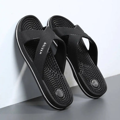 Slippers Men Summer Sandals Women Men Fashion Slippers Beach Sandals Slipper Anti-slip High Quality Casual Bedroom Shoes 39-48
